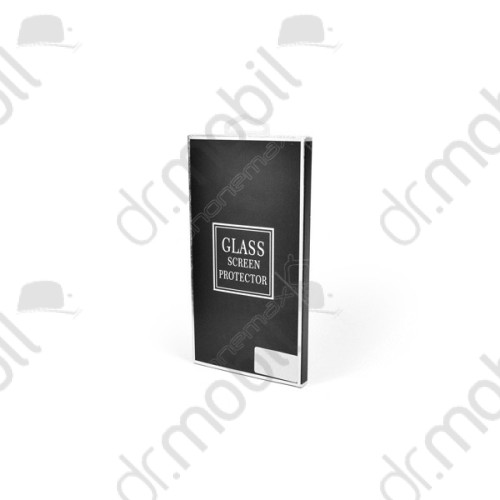 Képernyővédő üveg Huawei P30 teljes kijelző (teljes felületen ragad, karcálló, 9H) fekete keret